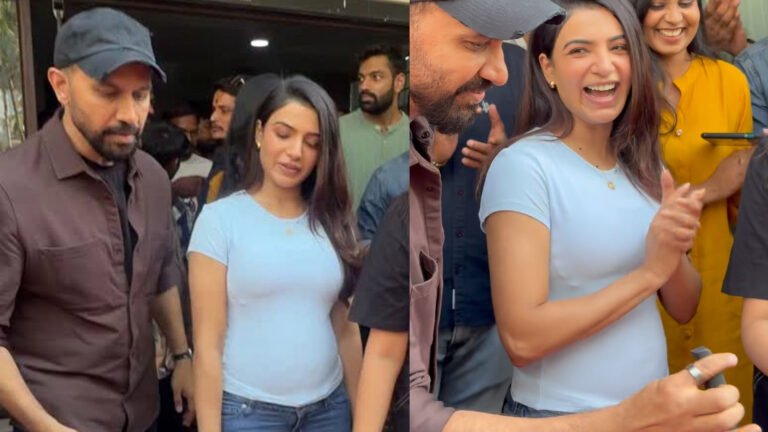 Samantha Flaunts Baby Bump at ‘Maa Inti Bangaram’ Success Celebrations